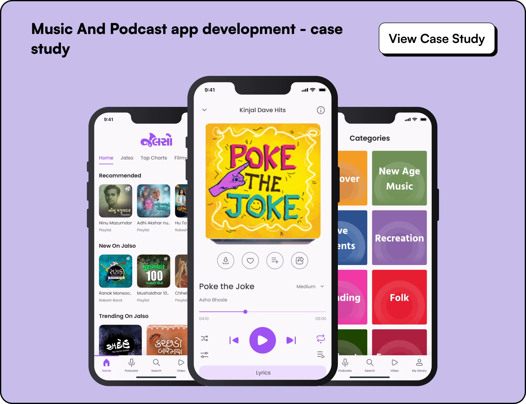 Music And Podcast app development - case study