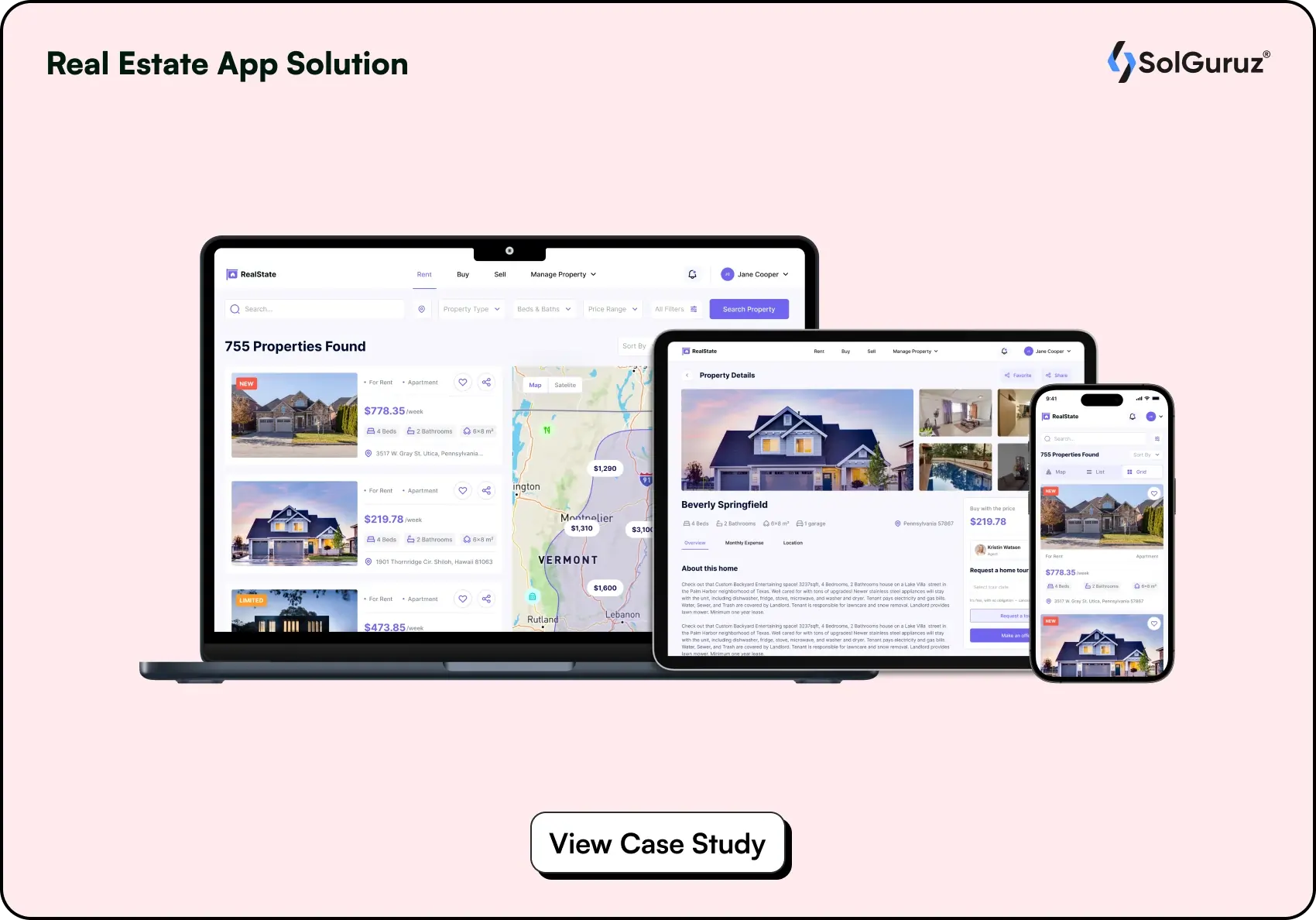 real esate app solution