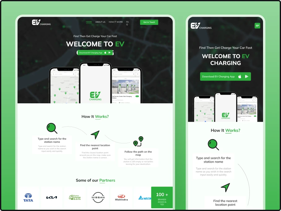 EV Charging web development