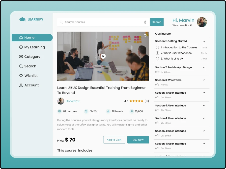 EduTech Portal design and development