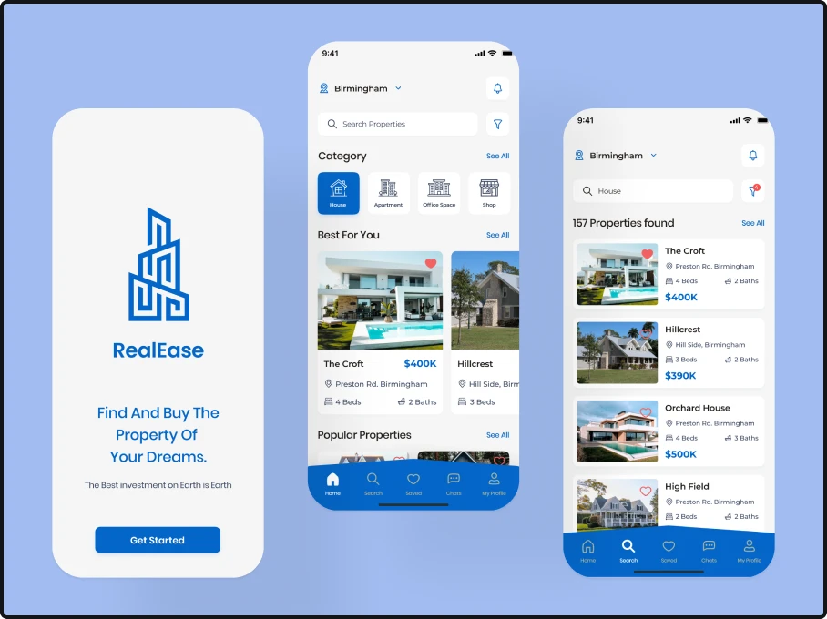 Real Estate App Design and Development