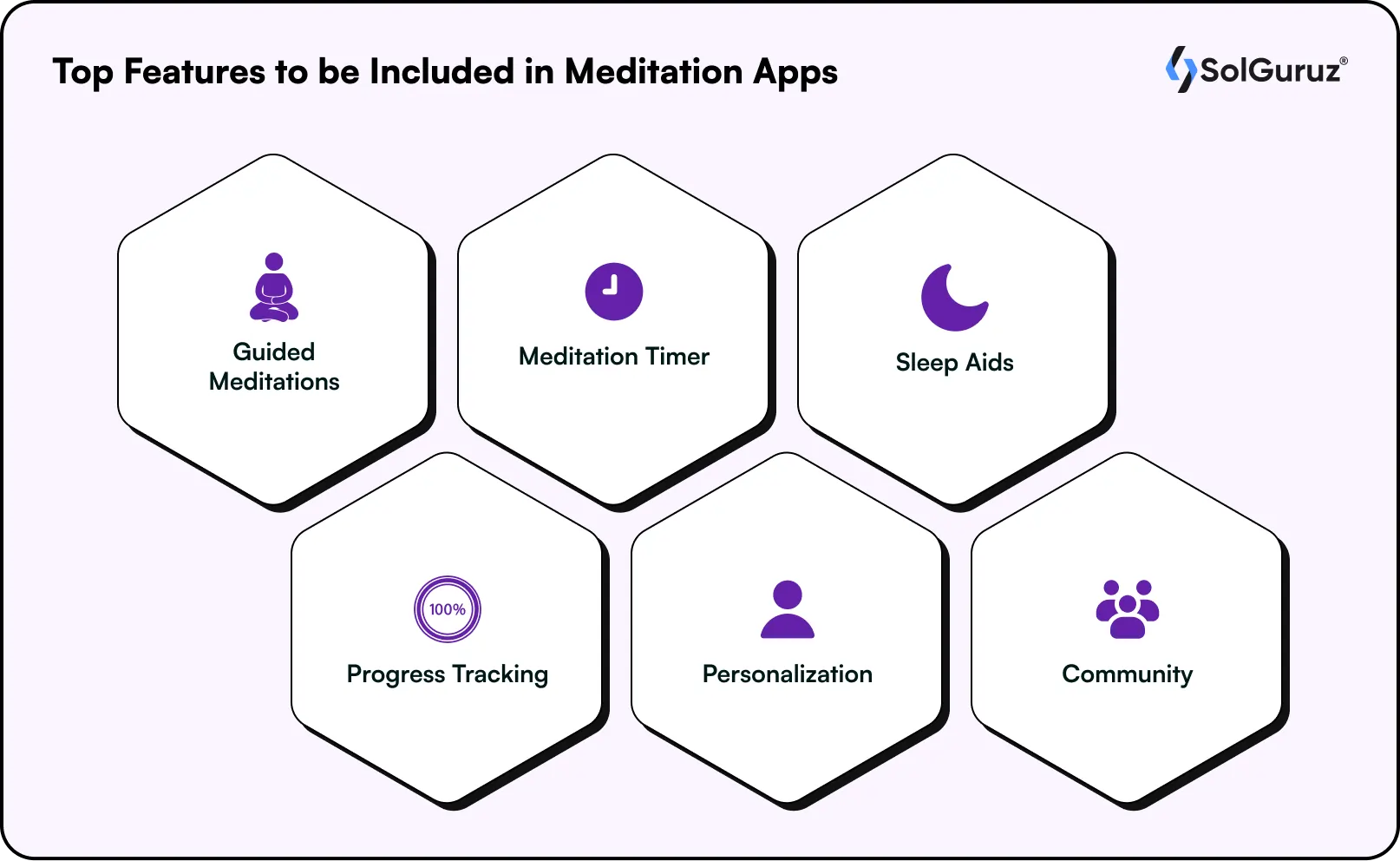 top features to be included in meditation apps