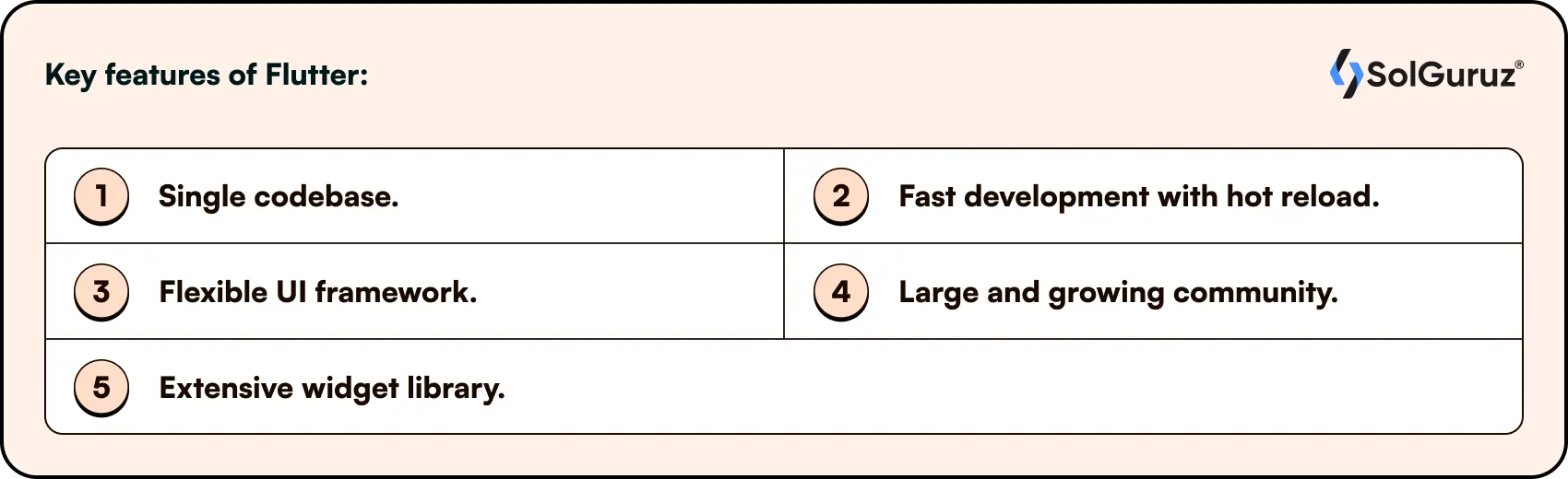 key features of flutter